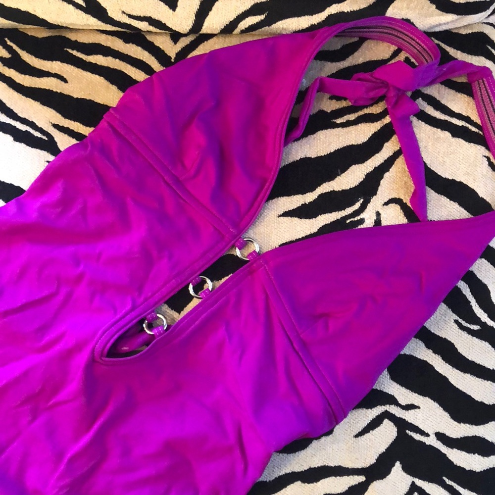 Purple w swim one piece